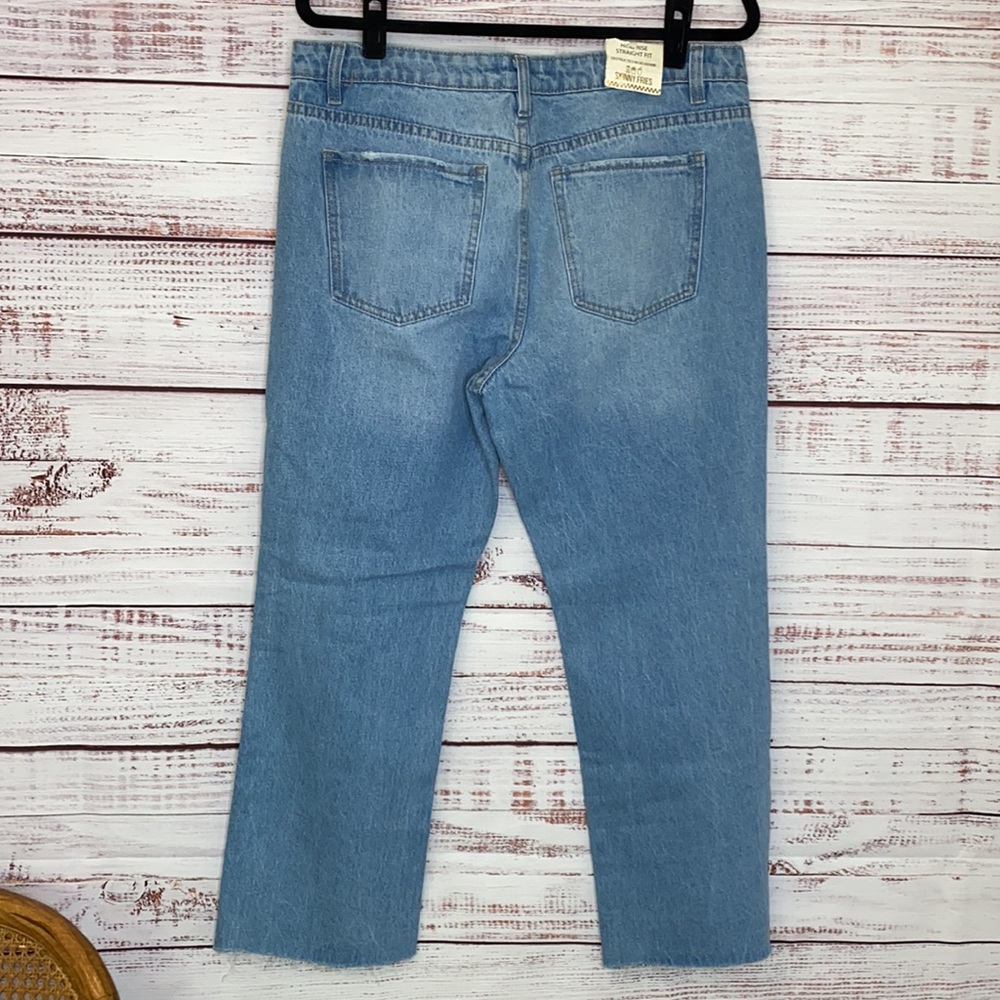 Highrise Skinny Fries Straight Fit Jeans NWT - Picture 7 of 8